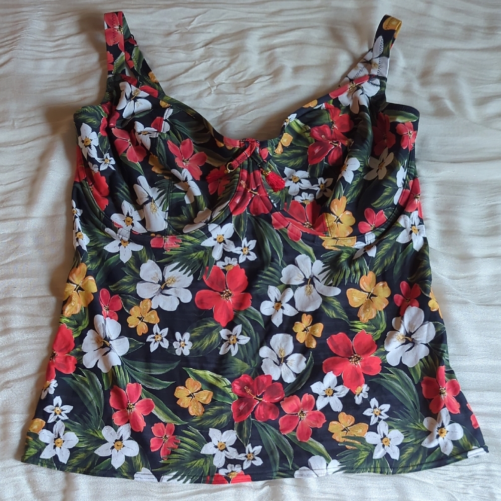 Freya Floral Tankini Swim Top
